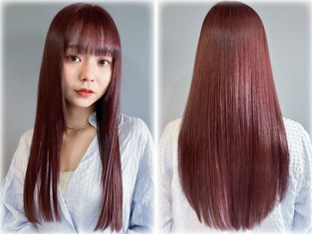 ウィズ 美容室 千葉店(Wiz)の写真/おもわず触れたくなるような艶髪ストレートへ―Wizの縮毛矯正がおすすめ＊[千葉]