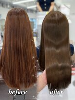 ハピネス 梅田茶屋町店(HAPPINESS)&nbsp;韓国風/レイヤーカット/顔周り/顔まわり/髪質改善/ベージュ