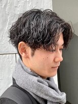 ジーニー 新百合ヶ丘(Genie) ダークアッシュニュアンスパーマ韓国マッシュベリーショート