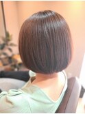 スタンダードラウンドボブメナチュラルブラウン