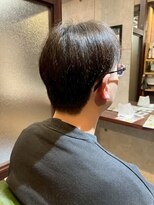 クロム(CHROM)&nbsp;ストレート20代30代40代カットメンズパーマ眉毛入間市