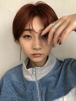 モナン 渋谷(Monan)&nbsp;ハンサムショート チェリーレッド コンマバング 韓国