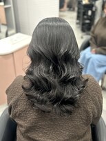 ジエクト カナウ(The Ect canow) コテ巻き風パーマ/無重力/チャコールグレー/オリーブグリーン