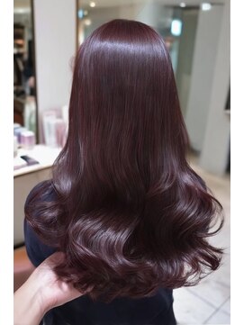 ケシキ 表参道 原宿(kesiki.) ミディアムレイヤー顔周りレイヤーハッシュカット韓国へア