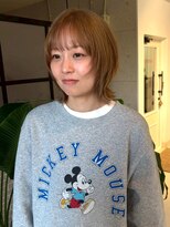 アンニュ(annuy)&nbsp;ブリーチ ダブルカラー ペールベージュ ハッシュカット 髪質改善