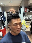 オールバックパーマ
