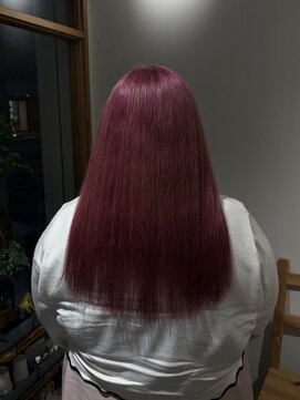 ハチマルハチ ナル 登戸店(808 nalu) 艶感たっぷりチェリーレッドカラー