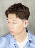 【20代人気】ニュアンスパーマ×センターパート×ツーブロック