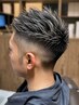 『メンズ向けメニュー』カット+メッシュキャップ+トナーカラー