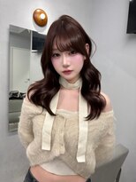 プリアバイポプルス 渋谷(pria by popls)&nbsp;ミディアムレイヤーハッシュカット顔周りレイヤーカット韓国ヘア