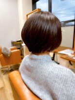 ヘアーブランドジン ティアラ(HAIR BRAND Jin Tiara)&nbsp;大人ショートボブ×白髪ぼかしカラー【松山美容室】