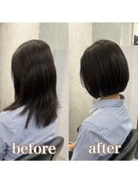 ヘアサロン ドットプラス 町田店(dot. plus) ミルクティーブロンド/ダークブルー/デジタルパーマ/町田