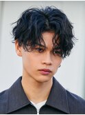 縦落ちパーマツイストスパイラルパーマシャドウパーマメンズヘア