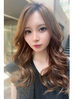 リークフー(Ree cu fuu) 韓国風くびれレイヤーカットハッシュカットミルクティーベージュ