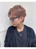 ハイトーン×センターパート