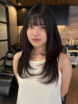 シア 富雄店(Sia.) NANA黒髪シャギーミディアム