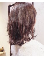 ヘアーアンドアトリエ マール(Hair&Atelier Marl) 【Marl黒髪卒業ヘアー】ラベンダーアッシュの外ハネセミディ