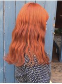 オレンジカラー［magiyhair西部笑］