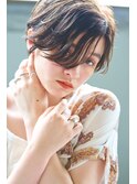 Chlom☆新宿 ハイライトベージュイルミナカラーハンサムショート
