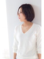 ロミー 本厚木(ROMMY.)&nbsp;暗髪　ココアブラウン　ひし形シルエット