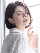 ノラキチジョウジ(NORA KICHIJOJI)&nbsp;大人ショートカット#耳かけショートボブ#黒髪#20代30代40代