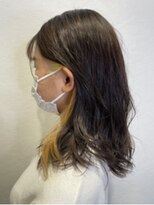 エイム ヘア デザイン 町田店(eim hair design)&nbsp;イヤリングカラー　イエロー