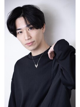 エルデ ナインズ ヘアー スタンド 川口店(elde 9's HAIR STAND) MEN’S HAIR/ブルーブラック/フェザーパーマ