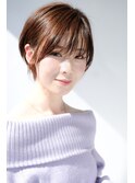 【ショートボブ】ふんわりスタイリング♪耳かけショートスタイル