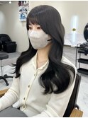 マチルダボブ×ピンクベージュ×丸型×逆三角形 大阪 梅田