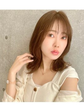 アッシュ 笹塚店(Ash) ミニウルフ/くすみブルー/イヤリングカラー/韓国ヘア[U24/笹塚]