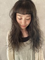 ハイプ(HYPE)&nbsp;【藤沢/辻堂】オリーブベージュ/ロングパーマ/ニュアンス/オン眉