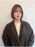 【TALO】顎ラインボブとピンクベージュ
