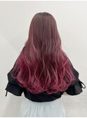 【ALIVE吉祥寺】ワインレッドエアタッチグラデーションボルドー