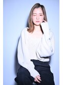 ミディアム×ボブ×外はね