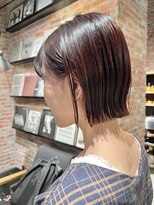 オーガニック アトリエ 大宮(organic+atelier)&nbsp;大人ボブ前下がり小顔カットブリーチなしワンカール20代