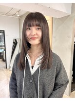 ローレン(LOREN)&nbsp;黒髪/ボブルフ/ネビージュ/小顔/ワンレン/栄/髪質改善/前髪