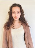 オイル仕上げのクルクルパーマ