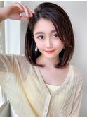 前下がりボブ/顔周りレイヤー