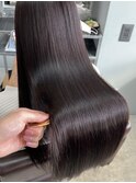 安積髪質改善トリートメント顔周りレイヤーカットベージュカラー