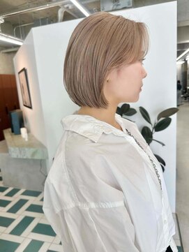 ノエ(noe) ホワイトグレージュ/デジタルパーマ/チェリーブラウン/栄c122