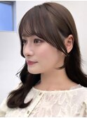 くびれヘア/前髪/小顔前髪/おくれ毛/顔まわりカット美髪/銀座