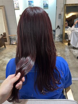 ノラ ヘアーサロン(NORA HAIR SALON) 【ERI】ツヤ髪艶カラーチェリーピンクカラーTOKIOトリートメント