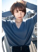 大人可愛い20代30代40代丸み小顔ショートボブマッシュ