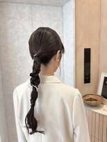 オン キャナルシティ博多前店(on)&nbsp;【中里恵梨】結婚式ヘア/ヘアセット/ヘアアレンジ/タイトヘア