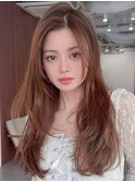 《Agu hair》ベージュブラウン韓国レイヤー×numberA.ヘアバター
