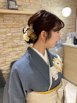 成人式/卒業式セット☆編み込みアレンジ/シニヨン/和装/袴/上品