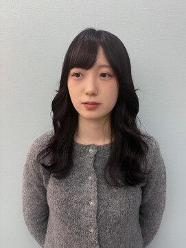 【レイヤーカット】ダークラベンダー/ラベンダーカラー/20代