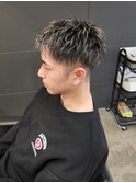 刈り上げフェードショートメッシュハイライト