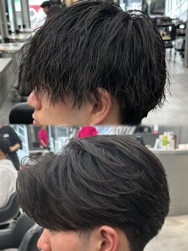 パーマ落とし曲がる縮毛矯正縮毛矯正失敗原宿メンズパーマ