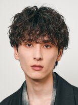 フィフス 原宿(fifth)&nbsp;渋谷シャドウパーマメンズカットラウンドマッシュセンターパート